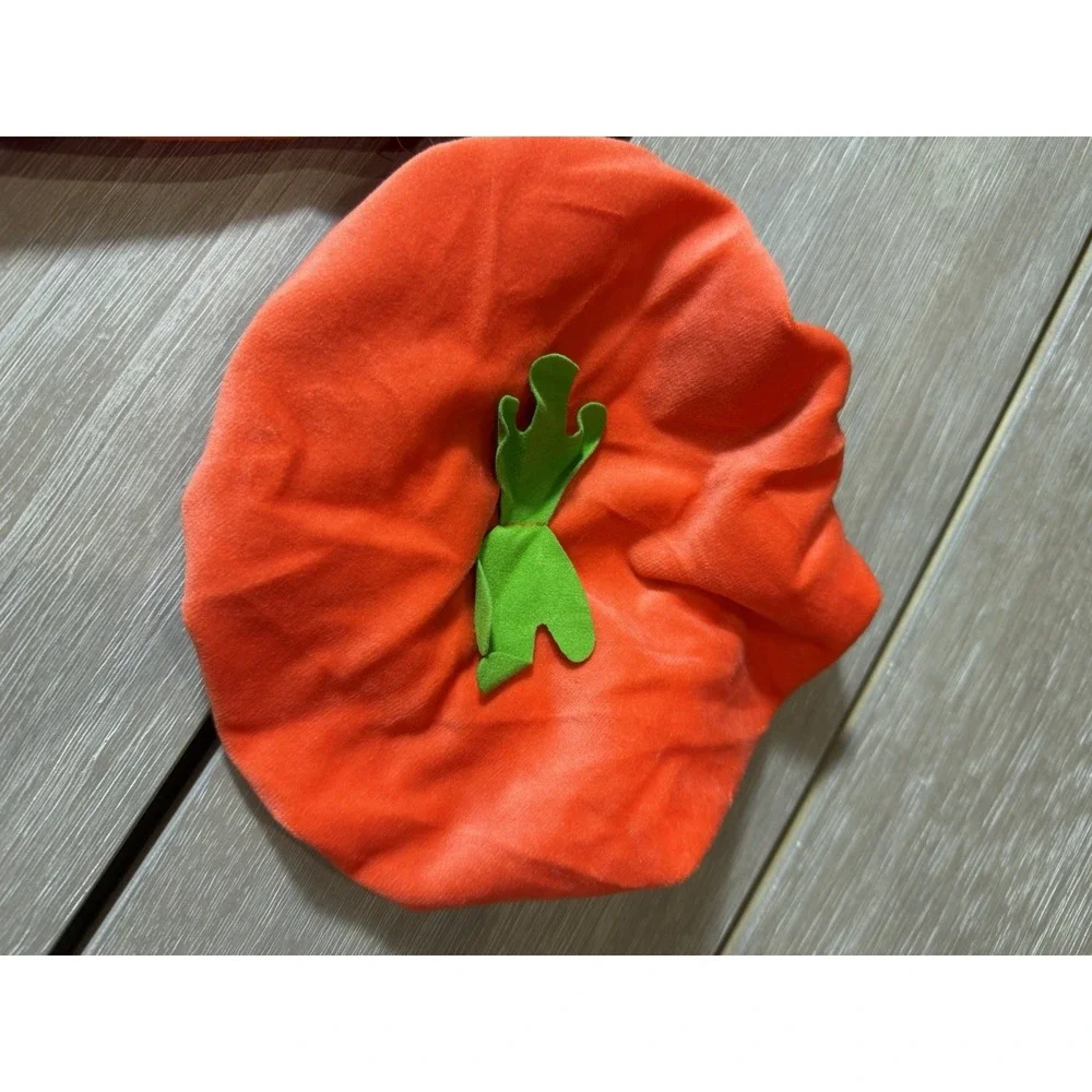Pumpkin Baby Unisex Costume Pumpkin Romper Halloween DressUp Set Toddler Cosplay